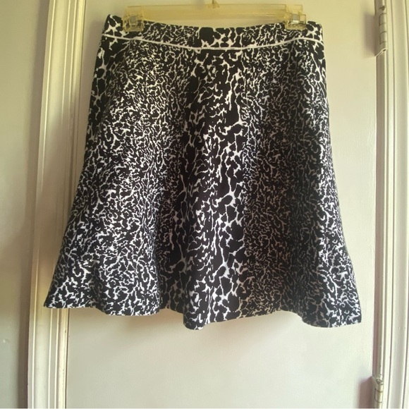 Lane Bryant Black and White Mini Skater Skirt - Picture 2 of 7